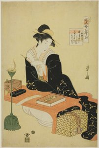 En elegant parodi på de sex poetiska odödliga (Furyu yatsushi rokkasen): The Priest Kisen