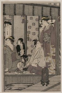Morning Glory (från serien The Tale of Genji in Elegant Modern Dress) av Chobunsai Eishi