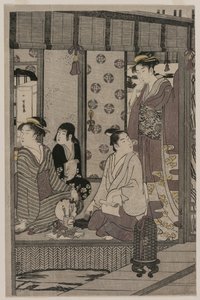 Morning Glory från serien The Tale of Genji in Elegant Modern Dress, ca. 1790. av Chobunsai Eishi
