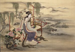 Den kinesiska skönheten Yang Guifei, ca 1810-1815.