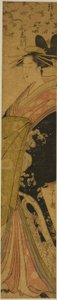 Courtesan Shizuka från Shizutamaya av Chobunsai Eishi