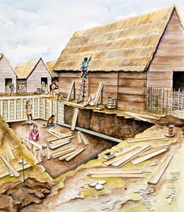 Vikingabyggnader, sent 900-tal av Chris Evans