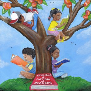 Developing a Nation of Readers, 2015 (akryl på duk) av Chris Fabor