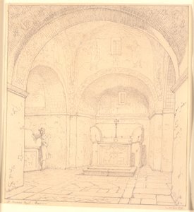 Galla Placidias grav i St.Nazareo Capel i Ravenna av Christen Købke