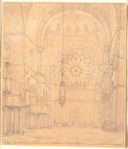 En del av det inre av St. Marco i Venedig av Christen Købke