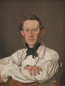 Porträtt av Djurmålaren Christian Holm av Christen Købke