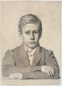 Porträtt av vedhuggaren Henrik Clausen (1825-1904) som barn av Christen Købke