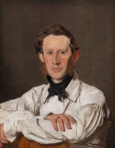 Porträtt av Djurmålaren Christian Holm av Christen Købke
