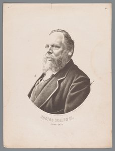 Porträtt av William III av Nederländerna Kung Vilhelm III 1849-1874 (titel på objekt) av Christiaan Bos