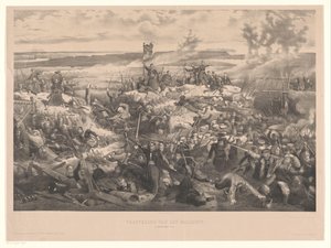Slaget vid Malachov Erövringen av Malakoff. 8 september 1855 (titel på objekt) av Christiaan Bos