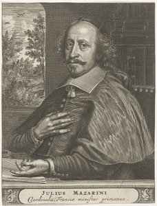 Porträtt av kardinal Mazarin, 1660-1670-talen av Christiaan Hagen