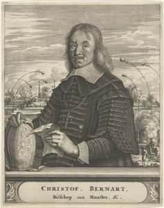 Porträtt av Christoph Bernhard von Galen, biskop av Münster av Christiaan Hagen