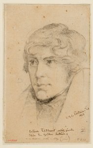 Porträtt av Octave Tassaert av Christiaan Julius Lodewijk Portman