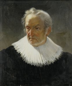 En gammal man i 1600-talsdräkt av Christiaan Julius Lodewyck Portman