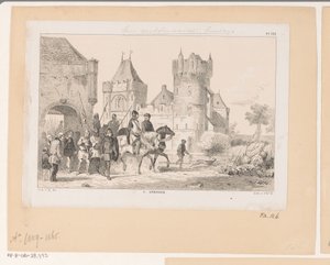 En medeltida fästning, 1000-talet av Christiaan Lodewijk van Kesteren