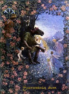 En midsommarnattsdröm, ca 1900 (illustration)
