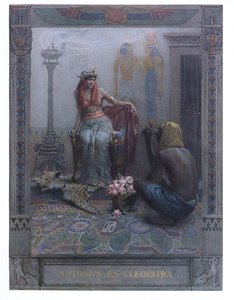 Cleopatra, scen från "Anthony and Cleopatra" av William Shakespeare (1564-1616)