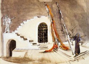 Scenografi för "Sodom och Gomorra", av Jean Giraudoux