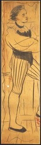 Triptyk (ritning av en älskares scen) (penna på papper) (se även 742029-30) av Christian Bérard