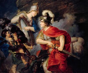 Allegori om Fredrik den store som Perseus Sjuårskrigets början, 1789