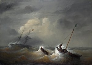 Räddningen av besättningen på den österrikiska briggen "Pegno D