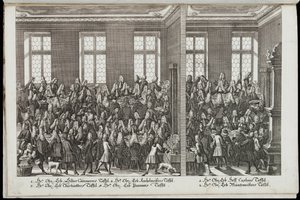 En bankett. Festival för kejsar Karl VI, 1712 av Christian Engelbrecht