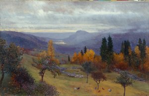 Höst i min trädgård (olja på duk)