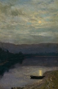 Moonrise by Sole water av Christian Eriksen Skredsvig