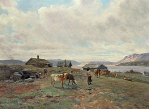 Morgonstämning vid Holmvassbu av Christian Eriksen Skredsvig