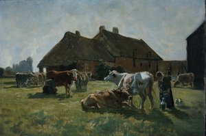Studie för Forme a Venoix (olja på duk) av Christian Eriksen Skredsvig