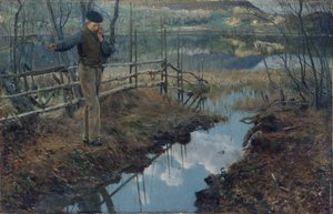 Pilflöjt (olja på duk)