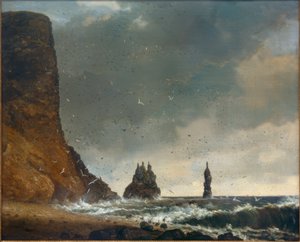 Stenigt kustlandskap på Island av Christian Ezdorf