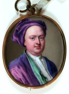 Edward Lord Harley, 1719 (emalj) av Christian Friedrich Zincke