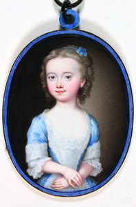 Lady Margaret Cavendish Bentinck (emalj) av Christian Friedrich Zincke