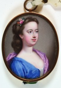 Lady Margaret Cavendish Holles Harley, 1733 (emalj)