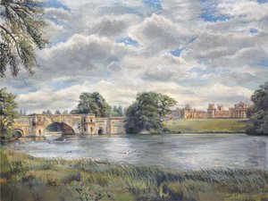 Blenheim Palace, 2011 (olja på duk) av Christian Furr