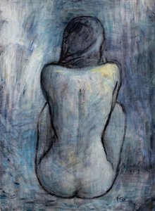 Blue Nude 2024 (olja på duk)
