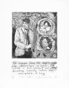 Its the Talk of the Town etsning - Film Stills 1988 (etsning) av Christian Furr