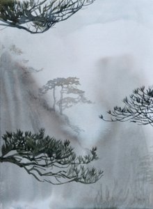 Last of the Mountains, 2015 (akvarell på papper)