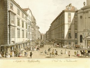 Utsikt över Kohlmarkt, 1786
