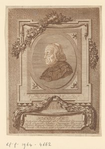 Porträtt av Johann Baptist Amos av Christian Georg Schütz (I)