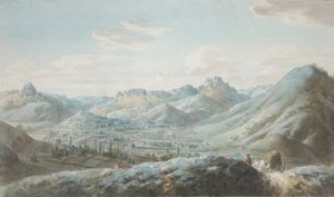 Utsikt över Taraktash-bergskedjan i Krimbergen, 1810-talet