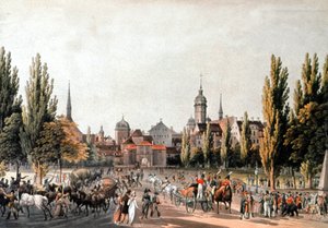 Leipzig trade Fair, c.1810-20 (engraving)