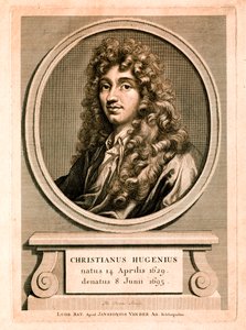 Porträtt av Christiaan Huygens (gravyr) av Christian Huygens