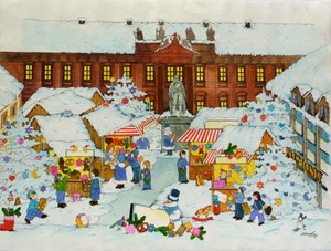 Julmarknad (Gamla stan, Erlangen University)
