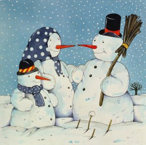 The Snowman Family, 1997 (wc på papper)