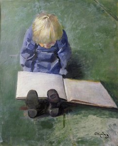 Lilla Ebbe läser