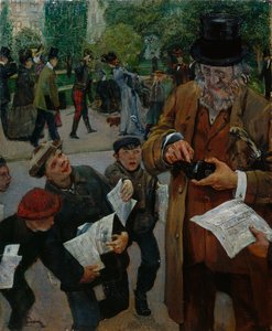 Tidningspojkar av Christian Krohg