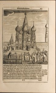 Moskvaillustration från resor till den store hertigen av Muscovy och kungen av Persien av Adam Olea