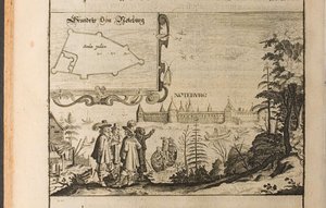Nöteborg Illustration från resor till den store hertigen av Muscovy och kungen av Persien av Adam Ol